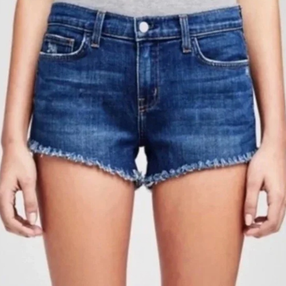 L'AGENCE Blue Denim Zoe Perfect Fit Shorts Size 26